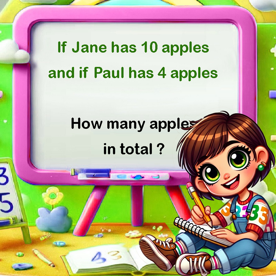 KS2 word problems classroom board